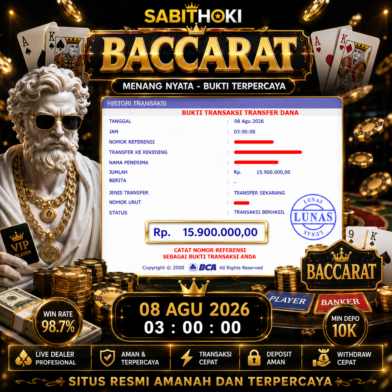 Selamat Kepada Member setia SABITHOKI telah WD RP. 15.900.000,-